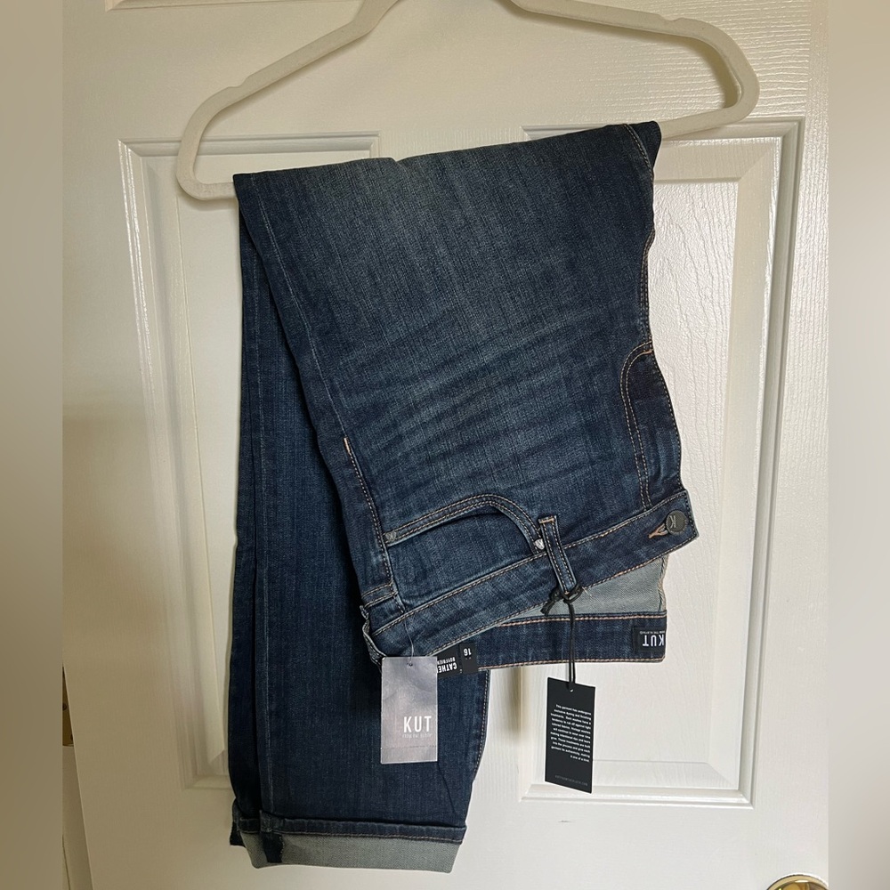 Kut from the Kloth Catherine Boyfriend Jeans Size 16 NWT